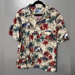 RJC Limited Authentic Hawaiian Made Shirt, Hot Rods - Size 2XL